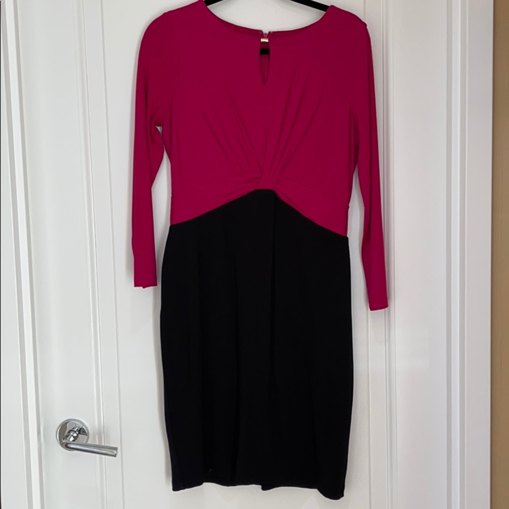 Bicolor midi dress